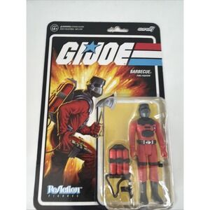 Super7 ReAction GI JOE BARBECUE Fire Fighter 3.75" Action Figure